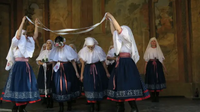 Vystoupení ve Vrtbovské zahradě