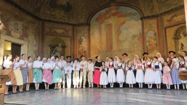 Vystoupení ve Vrtbovské zahradě