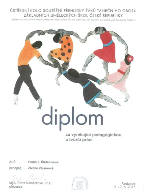 Ústřední kolo Soutěžní přehlídky ZUŠ, Pardubice 2015