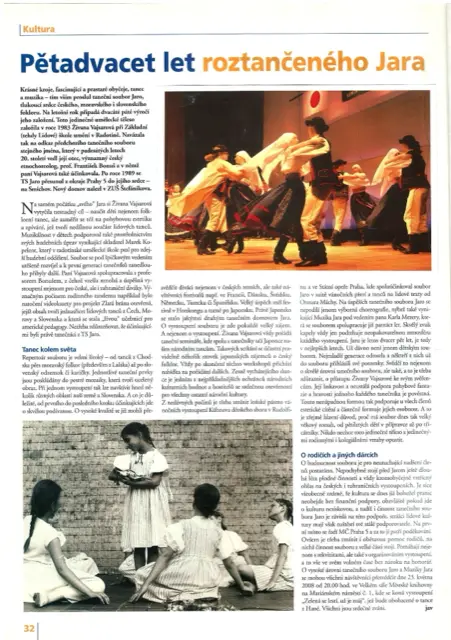 Sken článku: Tlukoucí srdce českého, moravského i slovenského folkloru