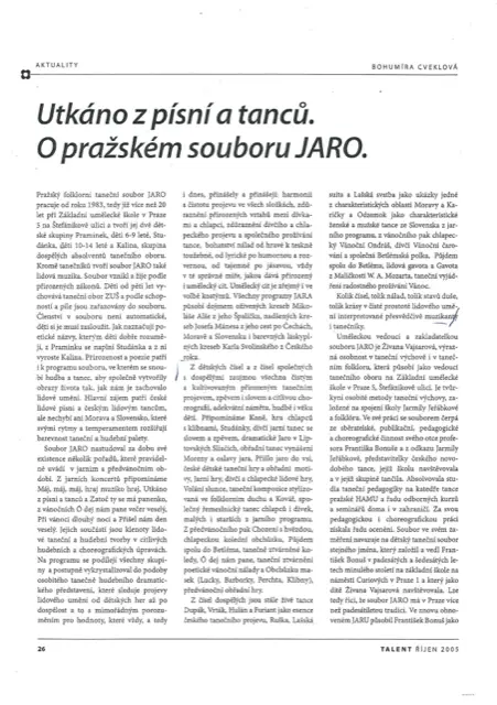 Sken článku: Kolik čísel, tolik nálad